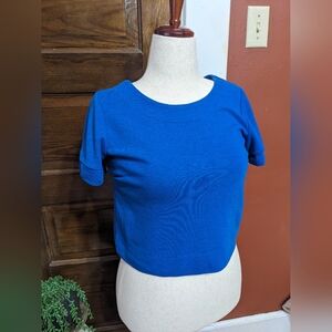 The Limited Cobalt Crop Tee